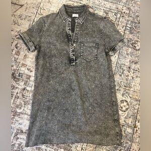 NWOT acid washed chambray dress